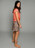 The Relaxed Tee - Floral / Mini Gingham